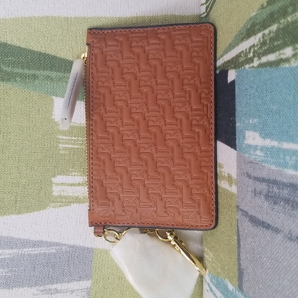 Lauren Ralph Lauren Card Case Wallet In Brown